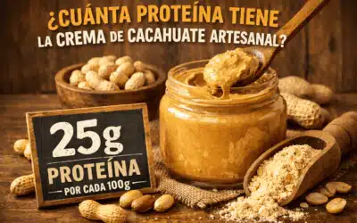 ¿Cuánta proteína tiene la crema de cacahuate? Cantidad real y beneficios