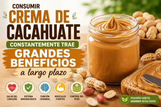 Consumir Crema de cacahuate constantemente trae GRANDES Beneficios a largo plazo