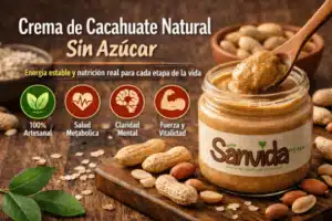 Crema de cacahuate sin azúcar sanvidamara 