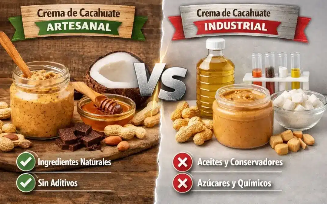 Crema de cacahuate Artesanal o comercial: diferencias que debes conocer